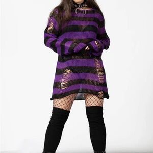 Killstar Hazed Out Knit Sweater